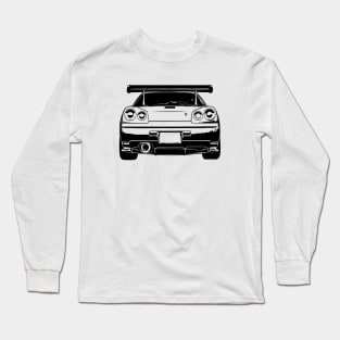 Skyline GTR R34 Back View Sketch Art Long Sleeve T-Shirt